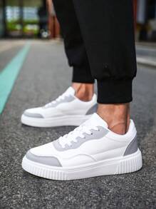 Zapatos Blancos Unisex Pequeños Y Planos, Casuales Y De Moda, Para Todas Las Temporadas. Zapatillas Versátiles Y De Moda Para Parejas, De Talla Grande.