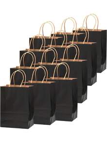 5/10/25个装可重复使用迷你派对礼品袋，糖果袋，适用于庆祝活动、生日、婚礼、礼品包装 - 彩色 - 查看 2