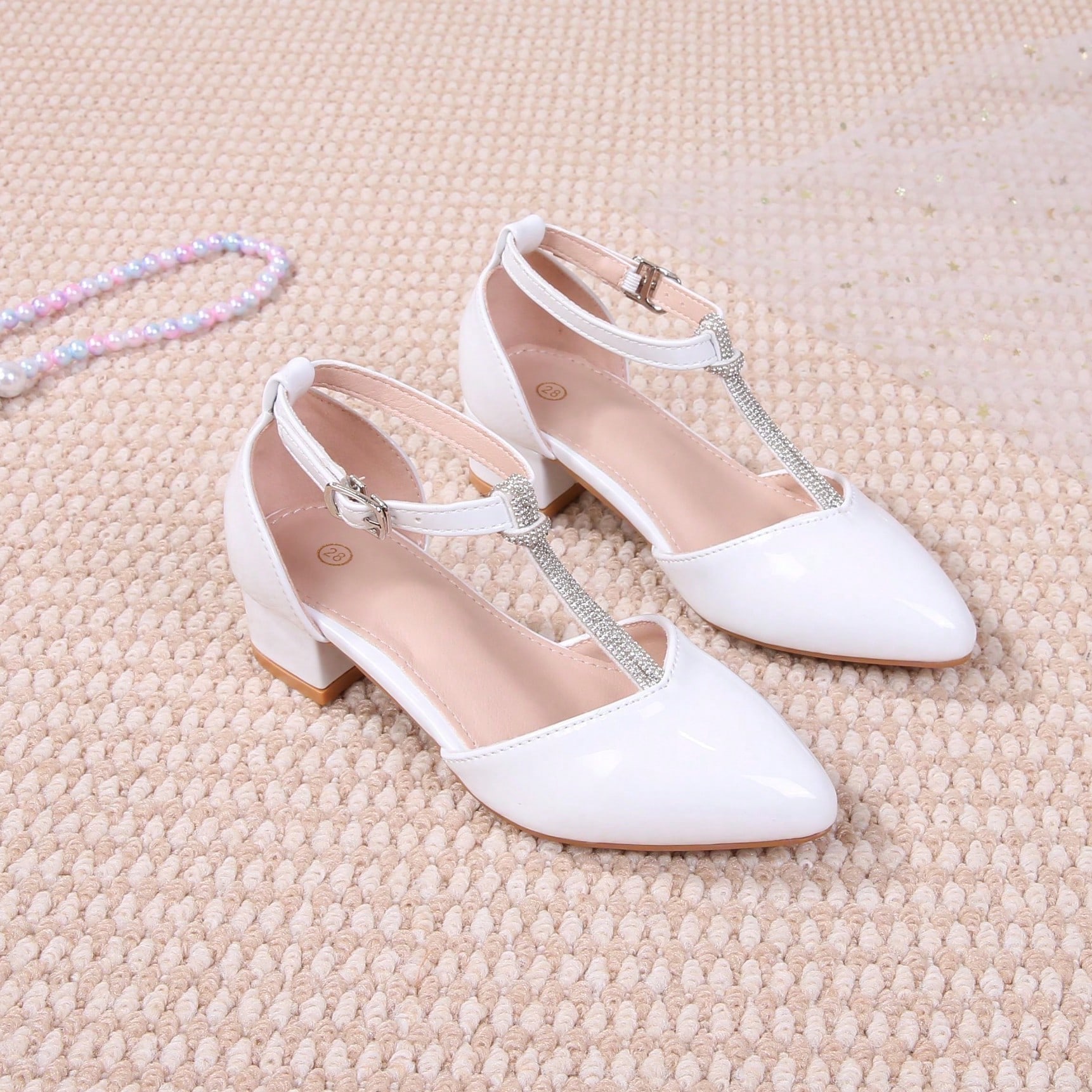 Nuevos zapatos de tacón alto de moda para adolescentes, tacones de estilo princesa casual para estudiantes