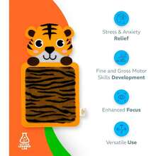 8 piezas de baldosas sensoriales, baldosas de piso con múltiples texturas, juguetes interactivos para adultos, ideales para la exploración sensorial - Multicolor - Ver 6