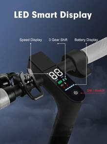 Mankeel Portable Electric Scooter With 8.5-Inch Honey Solid Tire - 36V 350W Power, 30km (19 Mile) Max Range, 30km/H (19 Mph) Top Speed, E-Brake + Disc Brake, App Control, LED Light, E-Scooter For Adult & Teen, Suitable For City Commuting, Outdoor Cycling, Couple Cycling, Birthday Gifts, Holiday Gifts