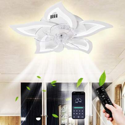Ceiling Fans With Lights Remote Control, 27" Black, 6 Speeds 3 Light Color Low Profile Flush Mount Ceiling Fan For Kitchen Bedroom