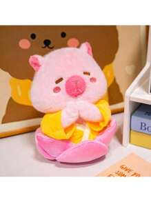 1 件爆米花、炸薯条、水豚毛绒玩具、圣诞节毛绒动物礼物、生日派对、毕业水豚玩偶、蛋糕甜点 - 彩色 - 查看 6