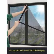 قطعة واحدة من الشاشه ذاتية اللصق المضادة للبعوض على النافذة، مضادة للبسكويت على الشاشة، سهلة التنظيف بدون ثقب، قابلة للإزالة على نافذة المنزل