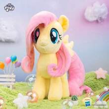 Hasbro 我的小马驹毛绒娃娃 - 暮光闪闪公主款，闪亮独角和彩虹鬃毛，柔软舒适，适合女孩，节日礼物，适合3岁以上儿童，官方授权角色 - 小蝶 - 查看 3
