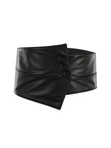 1pc Women's Elastic Waist Decorative Belt, Solid Color Adjustable Waist Cincher Belt For Coats, Down Jackets, Hook And Loop Closure Fall, Autumn, Halloween - Waistband - View 16
