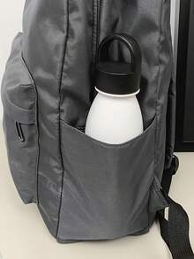 时尚男士背包，红网蜘蛛新款印花，方便宽敞的尼龙通勤包 - 彩色 - 查看 8