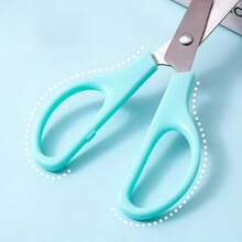 1pc Rounded Tip Scissors, Multi-Purpose Craft Scissors With Comfortable Grip, Suitable For Office, Home, School,For School Supplies,Back To School - Purple - View 5