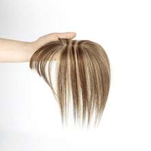 Human Hair Toppers With Clips Hair Toppers For Women Natural Włosy For Thin Hair One Piece Toppers 5x9cm Base - SP4/27 - View 3