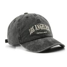 1顶男女通用水洗纯色刺绣字母棒球帽，适合户外休闲运动穿着，也可作为节日礼物赠送。 - 卡其色 - 查看 10