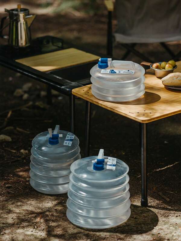 Naturehike 1 Stück Outdoor Falteimer aus PE, geeignet für Heim-Lagerung, Camping, Picknick, mit Wasserhahn, Vielseitig einsetzbar