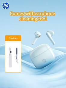 HP 无线耳塞，真正的无线入耳式防噪音耳机，兼容 Apple、Android 和其他设备，配有收纳袋，圣诞节大节日礼物（橙色）