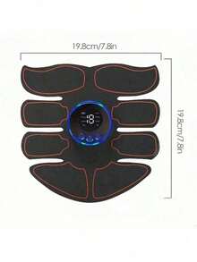 AXH. 3-In-1 Abdominal Muscle Stimulator, Muscle Shaping Device, Portable Muscle Trainer, Smart Wireless Fitness Equipment, Unisex, Suitable For Abdominal/Arm/Leg Workout, Home And Office Use - Black - View 2