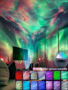 北极光魔法球 - USB 供电，带遥控器，变色 LED 灯，适用于卧室、客厅和派对