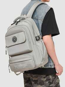 学生大容量多层耐用背包，休闲旅行防水笔记本电脑包