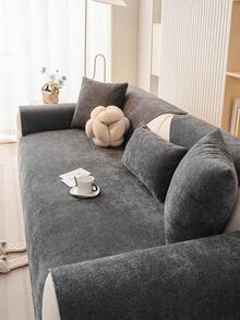 1 件四季沙发垫套，现代简约防滑沙发座垫，防水防尘可洗沙发套，柔软防褪色，宠物友好，适合 L 型沙发和 1/2/3/4 座沙发 - 深灰色 - 查看 5