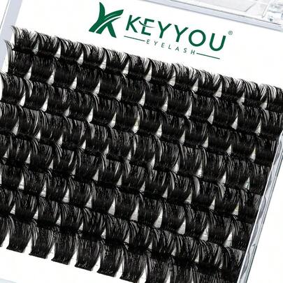 MLash Clusters 96pcs Individual Lashes Y02 D Curl 1018MIX Cluster Lashes Volume Wispy Lash Extension SoftandComfortable Easy DIY At Home Y02D1018MIX 8001
