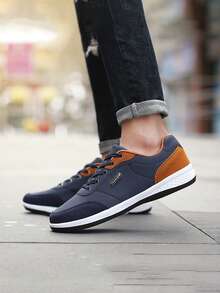 2025 年四季时尚防滑耐磨男士平底鞋适合派对、度假、通勤、户外、购物、日常、工作、休闲、运动、散步、跑步、健身房 2000 年代风格情人节创意 - 灰色 - 查看 7