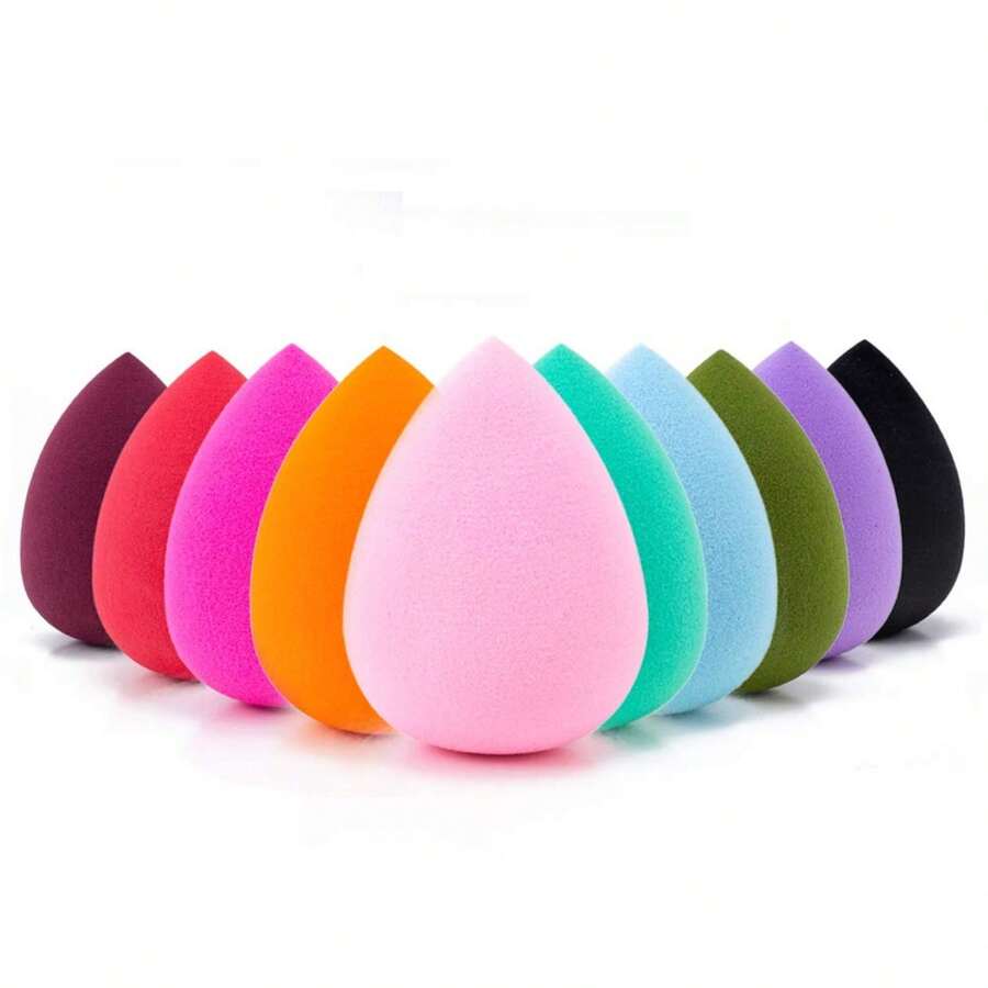 10 Pcs Perfect Makeup Sponge Set Blender Flawless For Liquid, Multi-Colored Beauty Makeup Sponges,Makeup Sponge, Super-Soft Foam Easily Blends Foundations, Powders & Creams, Reusable, Washable, Streak Free Application, Vegan, Cruelty Free - 預設 - 查看 1