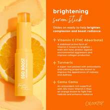 ColourPop Brightening Vitamin C Serum Stick - Radiance-Boosting Face Serum Stick For Glowy Summer Makeup Prep - Enriched With Turmeric To Help Approve The Appearance Of Redness - Ego Boost (0.25 Oz)