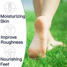 4pcs Foot Exfoliating Mask | Dermatologically Tested, Repairs And Exfoliates Heels, Dry And Dead Skin For Soft Feet | Exfoliating Foot Exfoliating Mask For Chapped Feet | Aloe Vera - trắng - Xem 6