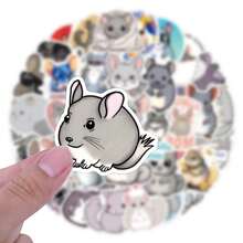 55 PIEZAS Pegatinas de chinchilla Pegatinas estéticas Pegatinas de alta calidad Calcomanías para scrapbooking, diarios, portátiles, parachoques, monopatines, botellas de agua, computadoras, teléfonos. Pueden traer mucha diversión a tu vida, el regalo perfecto para adultos