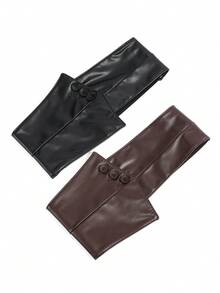 1pc Women's Elastic Waist Decorative Belt, Solid Color Adjustable Waist Cincher Belt For Coats, Down Jackets, Hook And Loop Closure Fall, Autumn, Halloween - Waistband - View 10