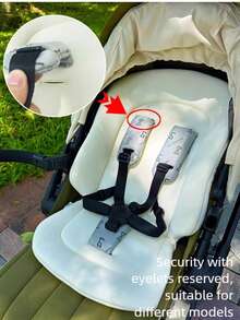 Baby Stroller Cushion, Baby Stroller Seat Cushion, Baby Stroller Cotton Pad Lying Pad, All Year Round Universal - Multicolor - View 5