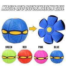 1 个弹跳变形球、派对游戏礼物、UFO 飞球、户外花园沙滩运动、适合万圣节/圣诞节/感恩节成人派对游戏 - 减压球