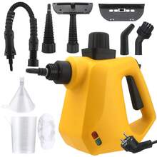Handheld Steam Cleaner, Household Steam Cleaning Machine Suitable For Various Surfaces, Used For Cleaning Dirt, Grease, Floors, Furniture, Tile Gaps, And Automobiles (EU Version) - EU E Type Plug(220-240V) - View 1
