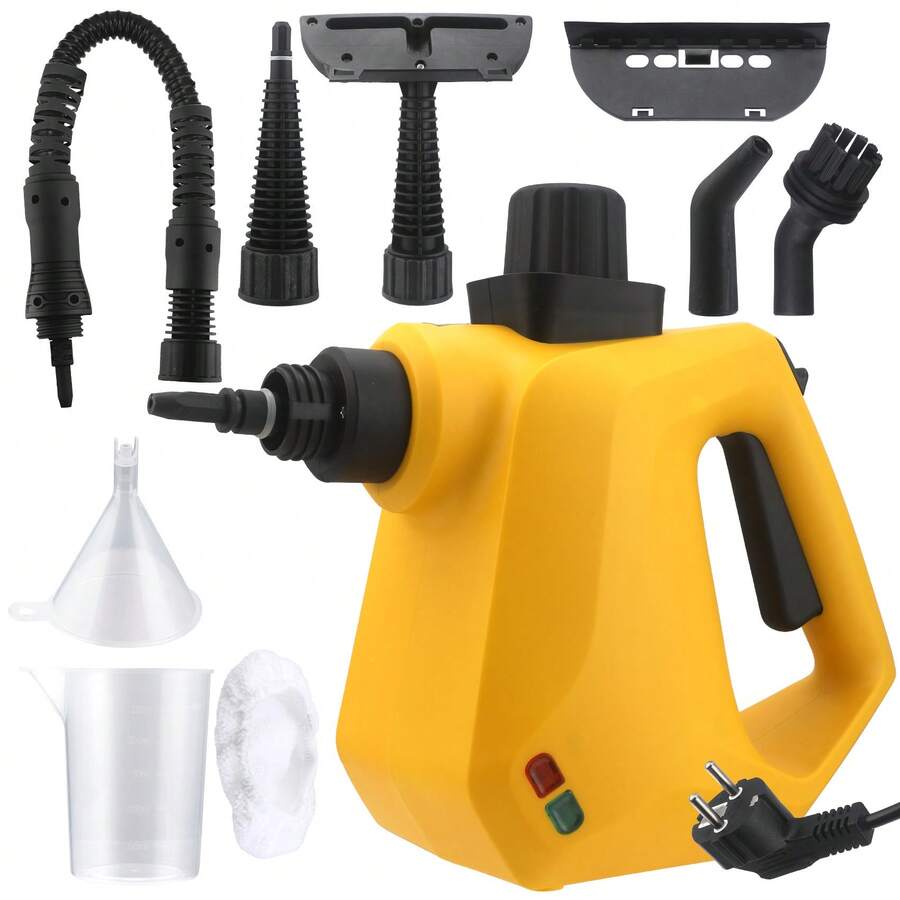 Handheld Steam Cleaner, Household Steam Cleaning Machine Suitable For Various Surfaces, Used For Cleaning Dirt, Grease, Floors, Furniture, Tile Gaps, And Automobiles (EU Version) - EU E Type Plug(220-240V) - View 1