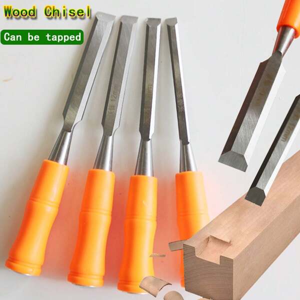 8/10/12/14mm Woodworking Chisel Tools - Flat Chisel, Slotting Chisel, Flat Paring Chisel