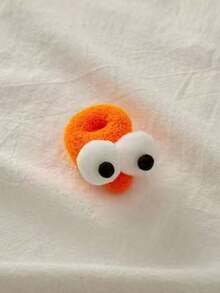 Set de 5 scrunchies de ojos grandes, divertidos y lindos de estilo minimalista y de colores caramelo, con alta elasticidad, adecuados para todo tipo de cabello y ocasiones como el hogar, salidas, viajes y trabajo, un accesorio ideal para mujeres y un regalo perfecto - Multicolor - Ver 8