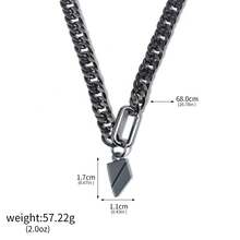 1 件装游戏爱与深空拉斐尔角色扮演项链男女通用金属叶吊坠朋克运动链饰品配饰礼物 - 彩色 - 查看 14