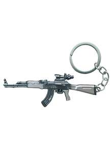 1 件酷炫枪模型吊坠钥匙扣，独特合金形状包包吊坠，适合儿童的酷炫装扮吊坠，适合作为礼物送给朋友汽车配件可爱哥特 Y2k 包挂绳带身份证夹汽车配件包饰圣诞节 - 彩色 - 查看 10