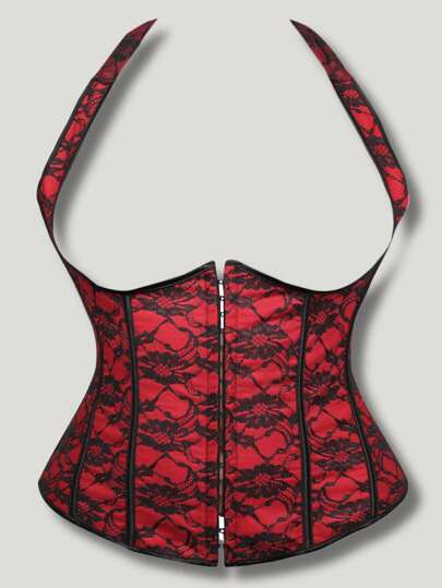 ملابس علوية خارجية نسائية للهالوين بتصميم متباين باللونين الأسود والأحمر، مناسبة للمقاسات الكبيرة، مشكلة للخصر، متعددة الاستخدامات