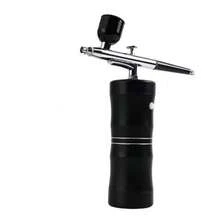 Aerógrafo Portátil com Mini Compressor - Preto - Visão 2