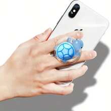 1 件全新可爱小乌龟气囊支架懒人桌面手机支架，便携式粘贴式，兼容 、Android 手机，生日、家人、朋友礼物，推拉式手机握把手机支架手机配件