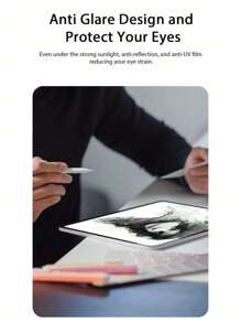 ZYONS 3 片装 Paperfeel 屏幕保护膜，磨砂防眩光 PET 膜，兼容 iPad 11/10/Pro 2024/iPad 10/Mini 7/Air 13/Pro 11/iPad A16 第 11 / 10 代 (2025/2022) 和 iPad Air 11 M3 2025 / M2 2024，如纸般书写/高灵敏度/防指纹/精心打造，书写自然/反光少/易于安装/绘图，兼容 Apple Pencil 和 FaceID 屏幕保护必备品，适用于日常防护、办公室、家用平板屏幕保护膜配件
