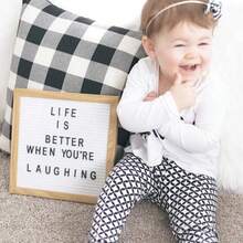 1 件创意毛毡字母板方形 0ak 木质留言板壁挂式带三脚架字母适用于生日乔迁礼物派对家居装饰 10*10 英寸