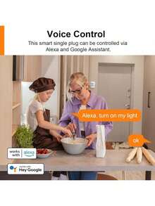 ANTELA Mini Smart WiFi Socket With Power Meter Compatible With Voice Assistant, Smart Life APP Remote Control, 2.4GHz - EU F Type Plug(220-240V) - View 3