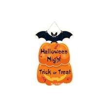 1pc Halloween Door Hanging Decoration - Peculiar Pumpkins, Bats - No Electricity Required - Indoor/Outdoor Party Decoration - Perfect For Halloween, Christmas, And Autumn - Easy To Hang On Rope Rings - Home, Office, Or Classroom Decoration - Annual Decoration, Halloween Decoration, Holiday Home Decoration, Handicraft Decoration, Festival Decorations, Festival Shoppers, Christmas Best