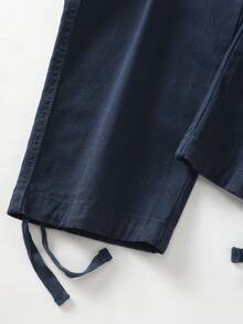 AKARMY Men's Casual Cargo Pants  Combat Work Pants With 8 Pockets(No Belt) - 藏蓝色 - 查看 10