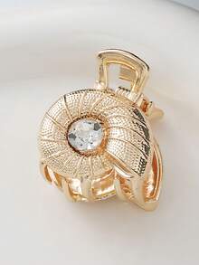 Claw Clips 1pc & 6pcs Ocean Series Metal Hair Clips, Elegant Bangs & Side Hair Clips Suitable For Women, Alloy Shell & Starfish Hair Accessories, School Stuff, College - Gold - View 9