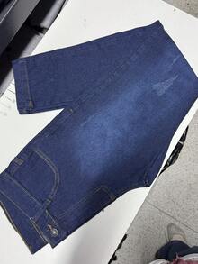 KIT 3 MEN'S Jeans For Work, Elastane, Various Washes - Black/Green - View 4
