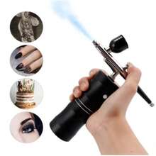 Aerógrafo Portátil com Mini Compressor - Preto - Visão 1
