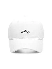 1pc Outdoor Mountain Embroidery Softcap Baseball Cap, Face Slimming Sun Protection, Unisex - A - View 6