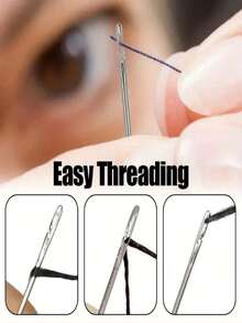 1 Set Of 30 Elderly Threading Devices, Sewing Needle Threading Devices, Sewing Needle Insertors, Embroidery Needle Threading Devices, Redwood Needle Tubes, Wooden Needle Tubes, And Household Industrial Sewing Needle Threading Devices. Automatic Threading: Everyone Can Easily Thread - Sewing And Crochet Supplies For The Elderly Or Visually Impaired. Valentine's Day Gifts, Storage Boxes, Storage Containers - Multicolor - View 5