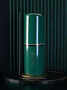 旅行牙刷盒牙膏牙刷旅行架带杯便携式旅行牙刷盒架多功能牙刷旅行容器适用于露营学校商务旅行浴室配件旅行必备男女 - 彩色 - 查看 10