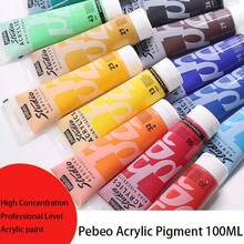 100ml Bebio Acrylic Paint, Semi-Matte, High Concentration, Professional Creation, DIY Hand Painting Textiles, Suitable For School Supplies, Back To School Season - 100ML - View 1